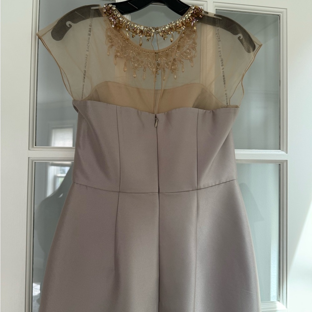 Elegant Silver Evening Gown - Picture 10 of 12